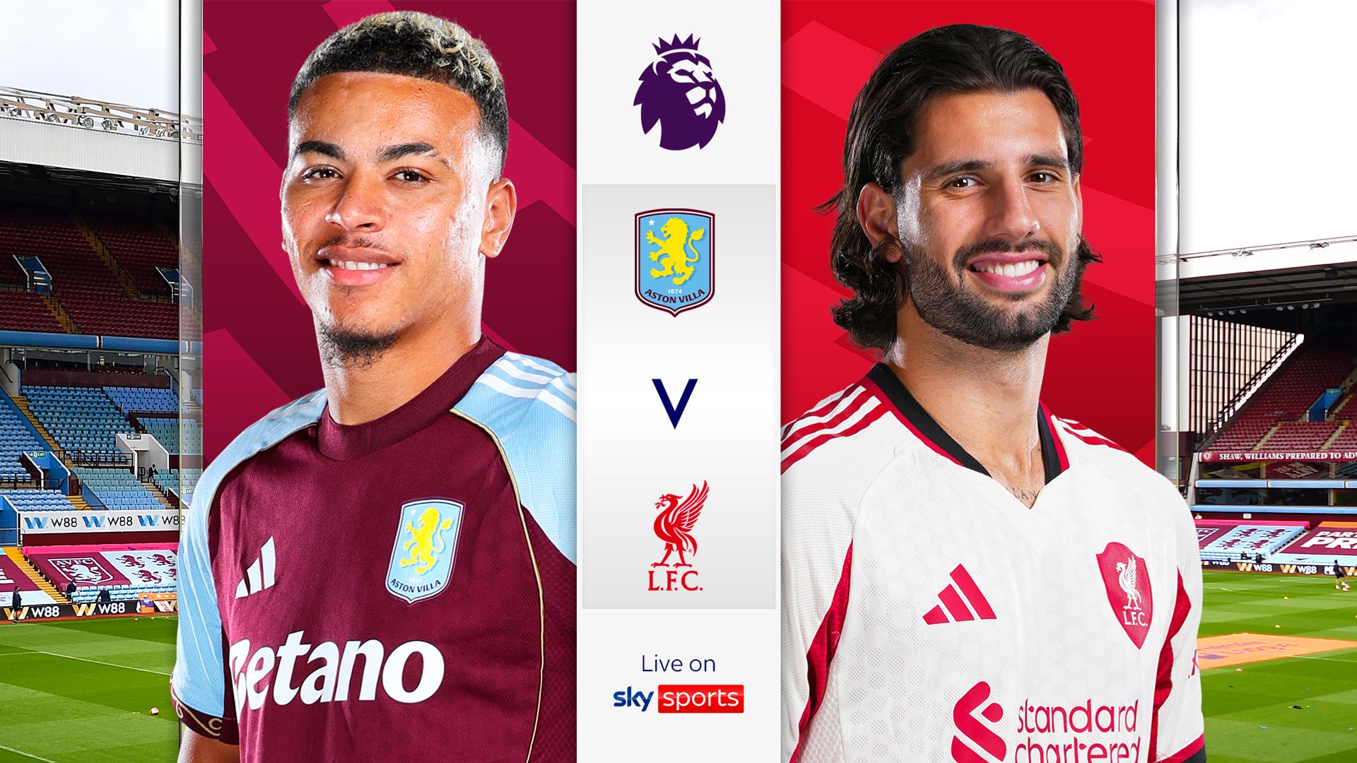 Aston Villa vs Liverpool dalam Premier League di Villa Park
